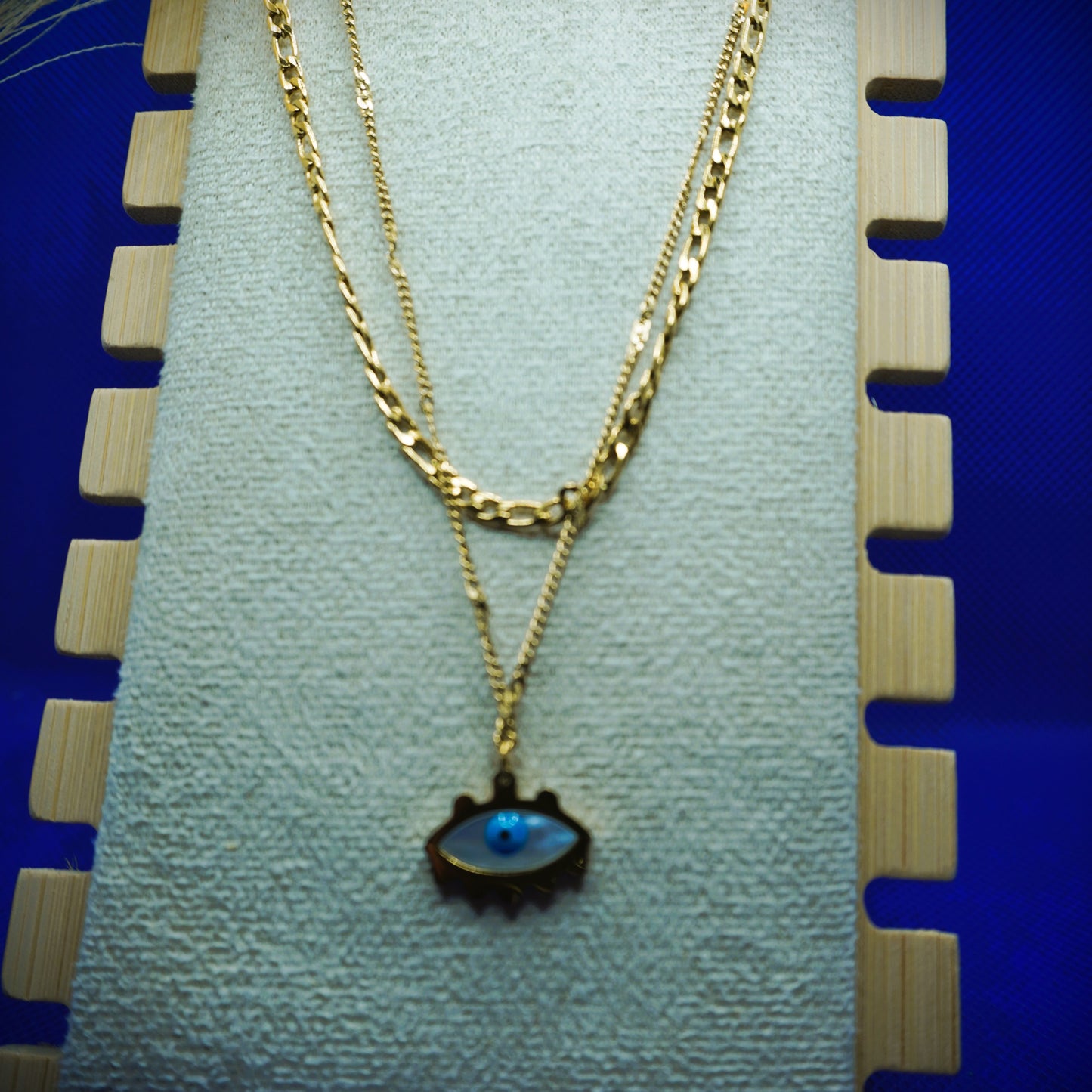 Double Layer Evil eye Necklace