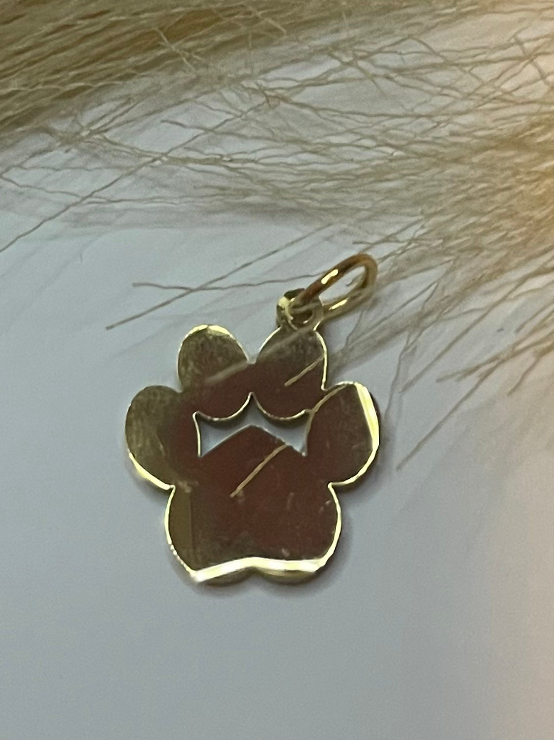Paw print charm