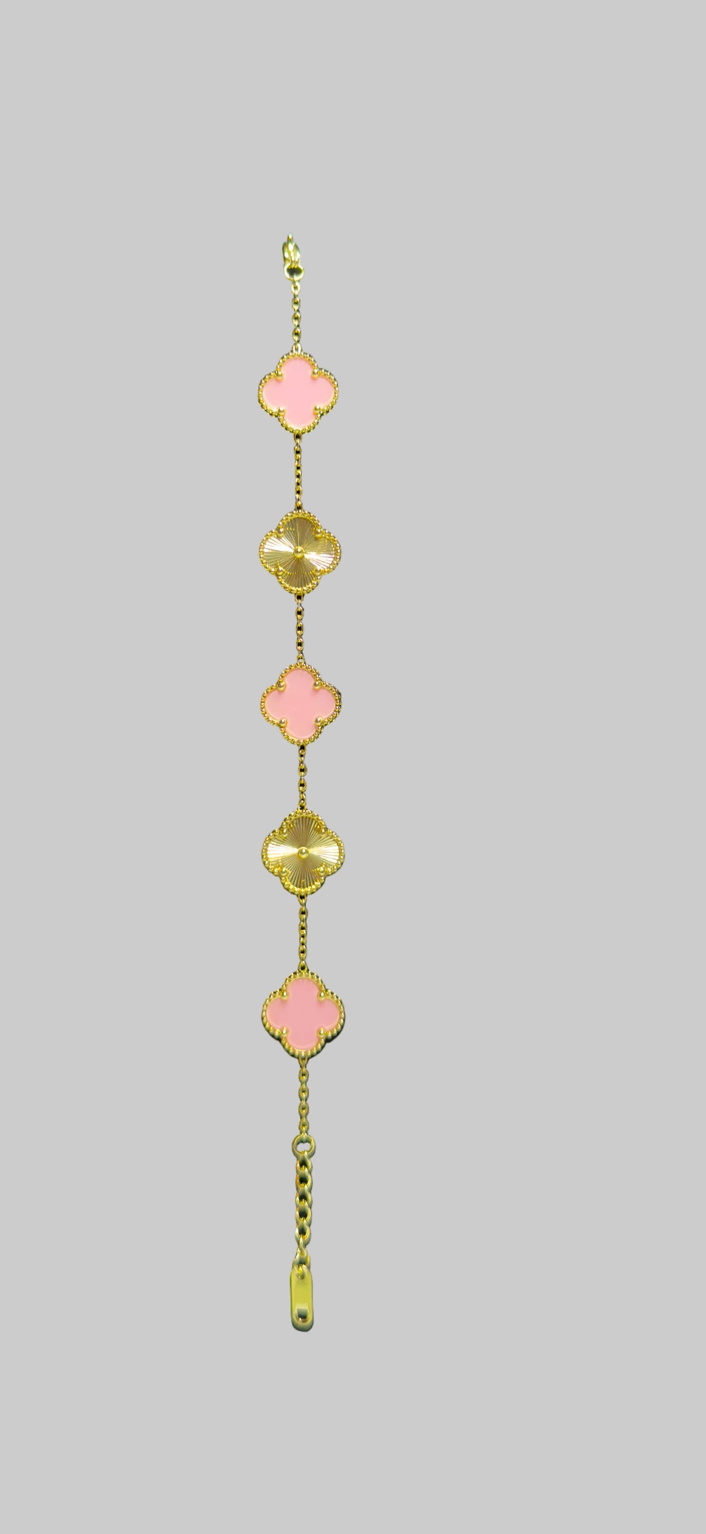 Clover Bracelet pink/gold