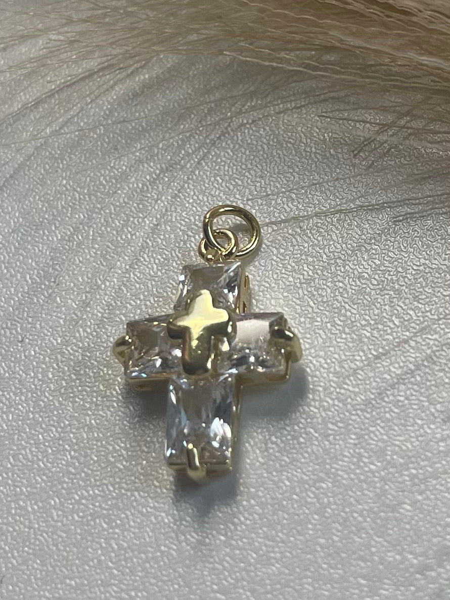 Cross zircon Charm