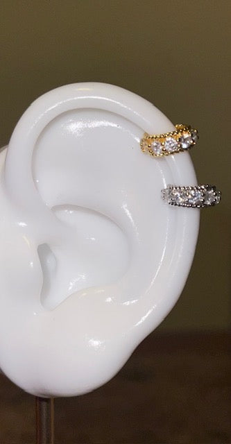 Ear Cuff Zircon Inlay