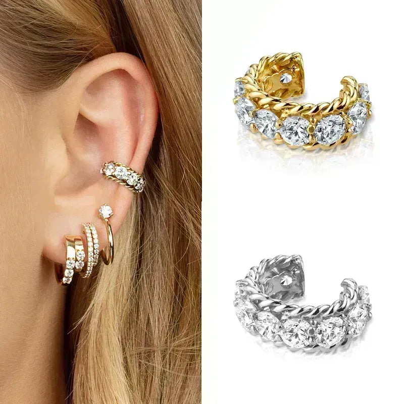 Ear Cuff Zircon Inlay