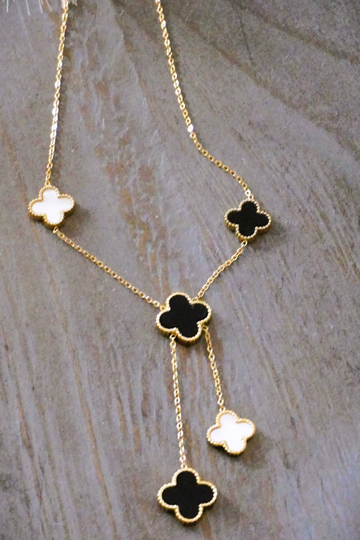 Clover Necklace Double Sided