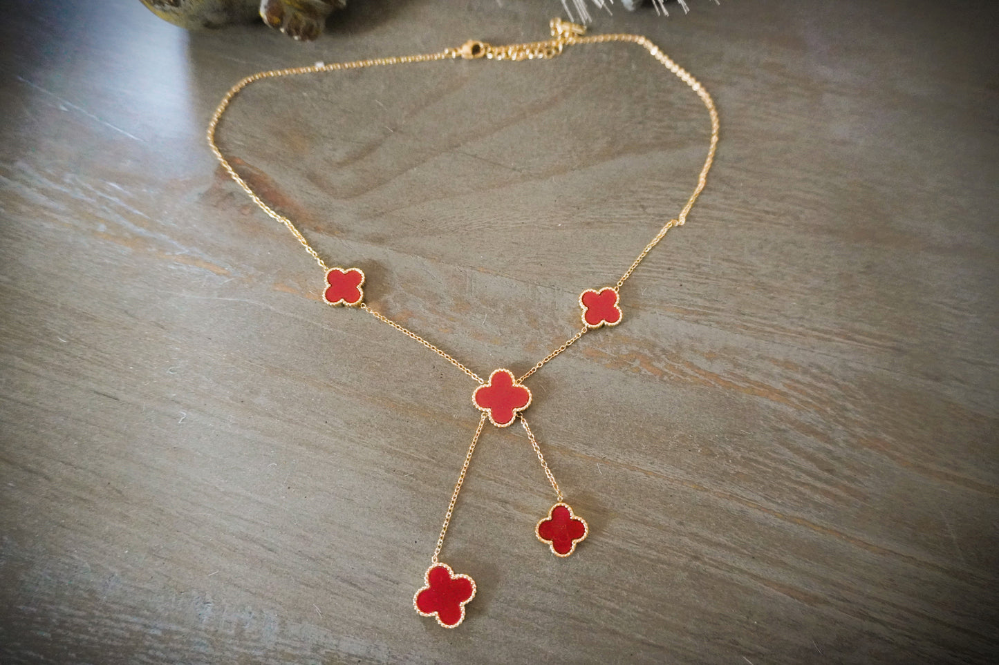 Clover Necklace Double Sided