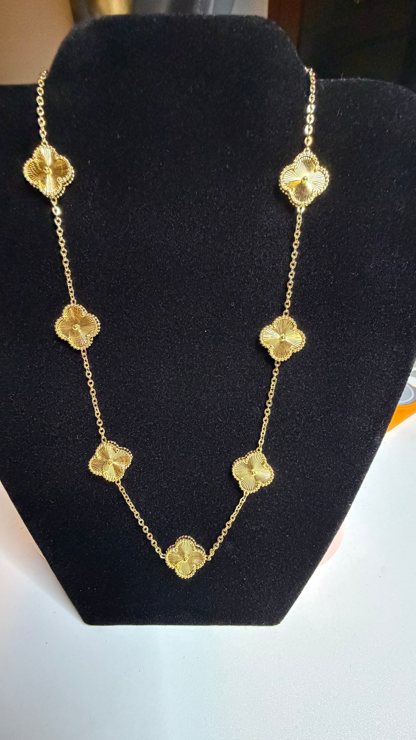 Gold Clover Necklace