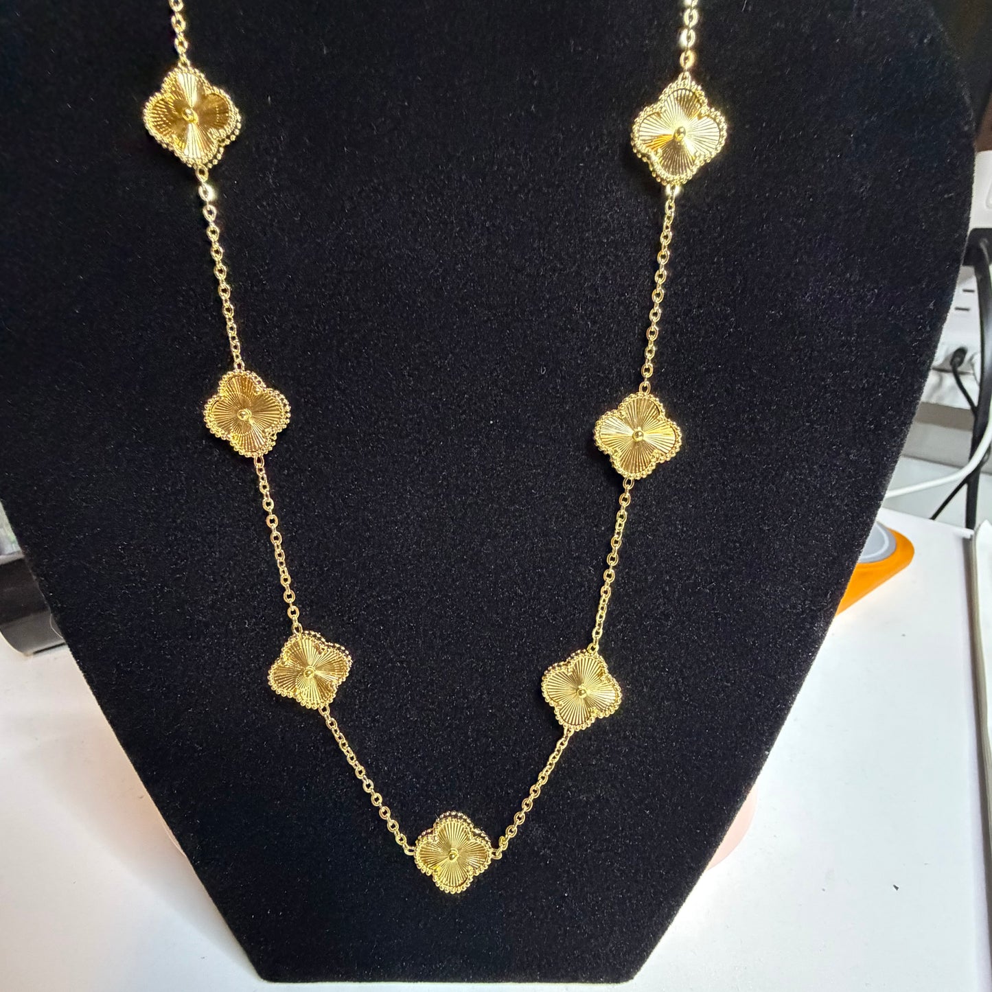 Gold Clover Necklace