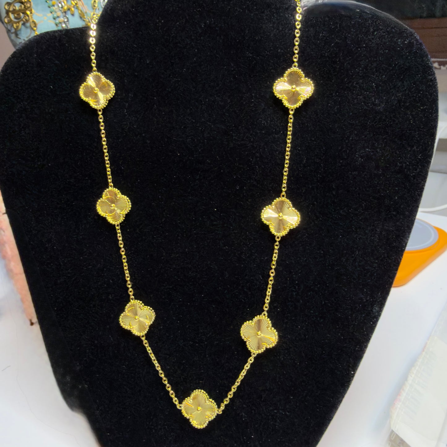 Gold Clover Necklace
