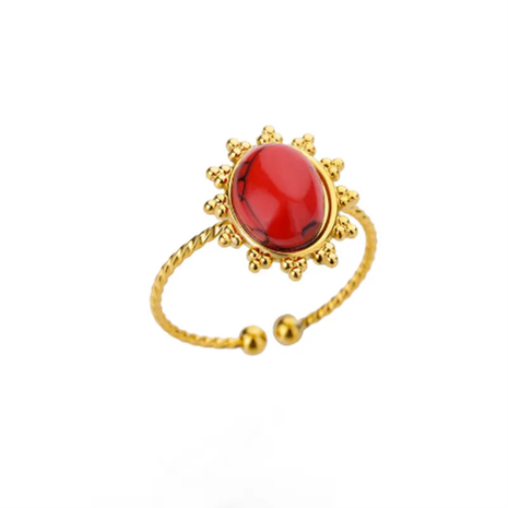 Red Turquoise Ring