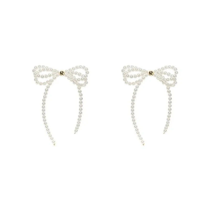 Coquette Pearl Bow Earrings