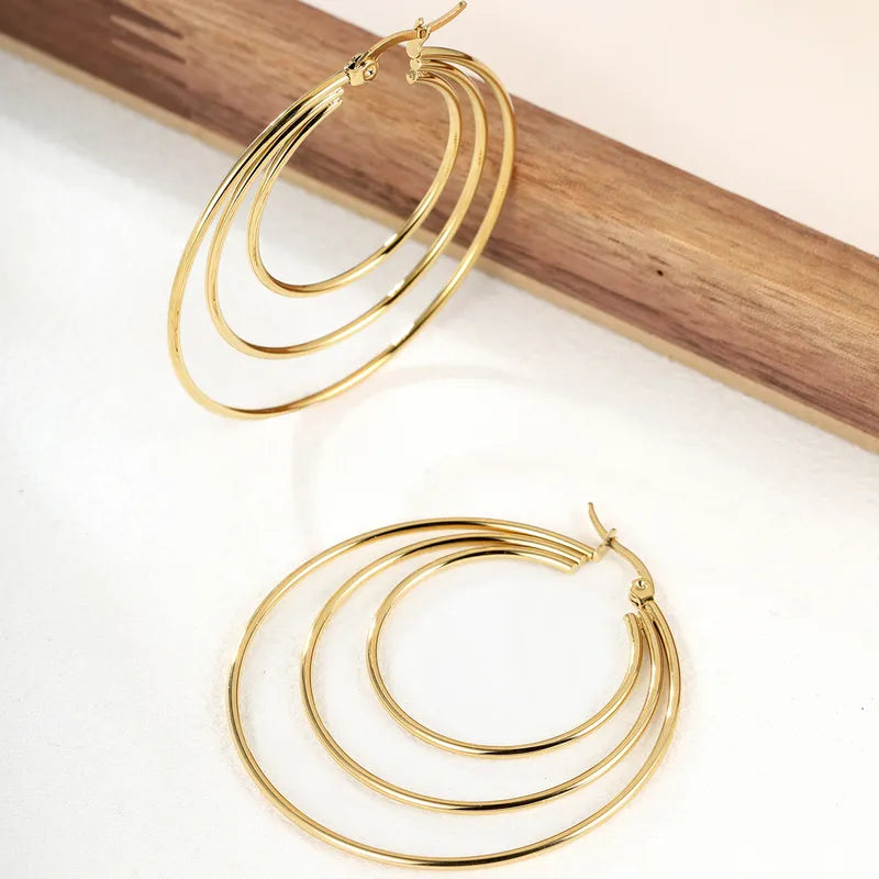 Triple Circle Hoops